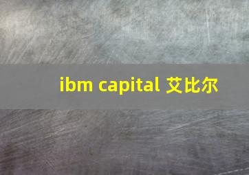 ibm capital 艾比尔